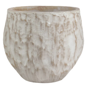 Glazed Organic round pot